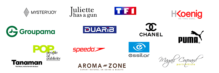Logos des mes partenaires client